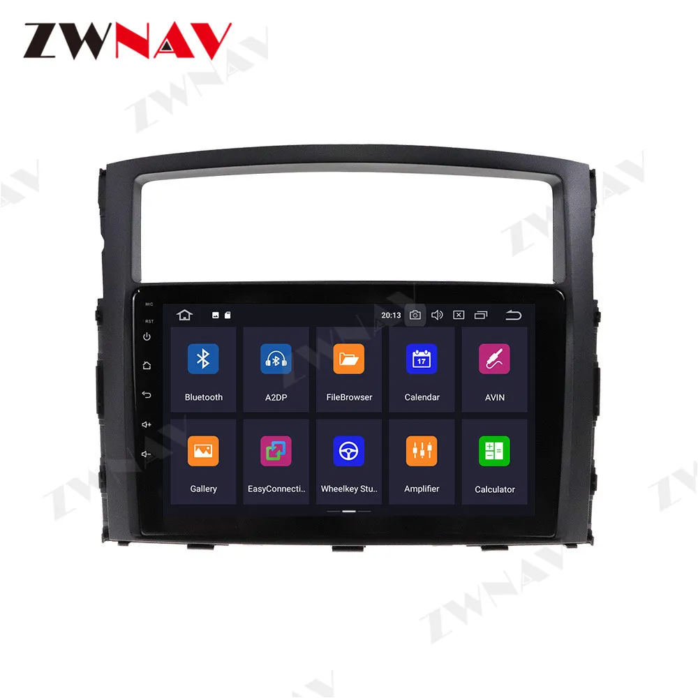 Автомобильный DVD плеер PX6 Android 10 GPS навигация для Mitsubishi Pajero 4 V80 V90 V93 V97 2006 2014 радио