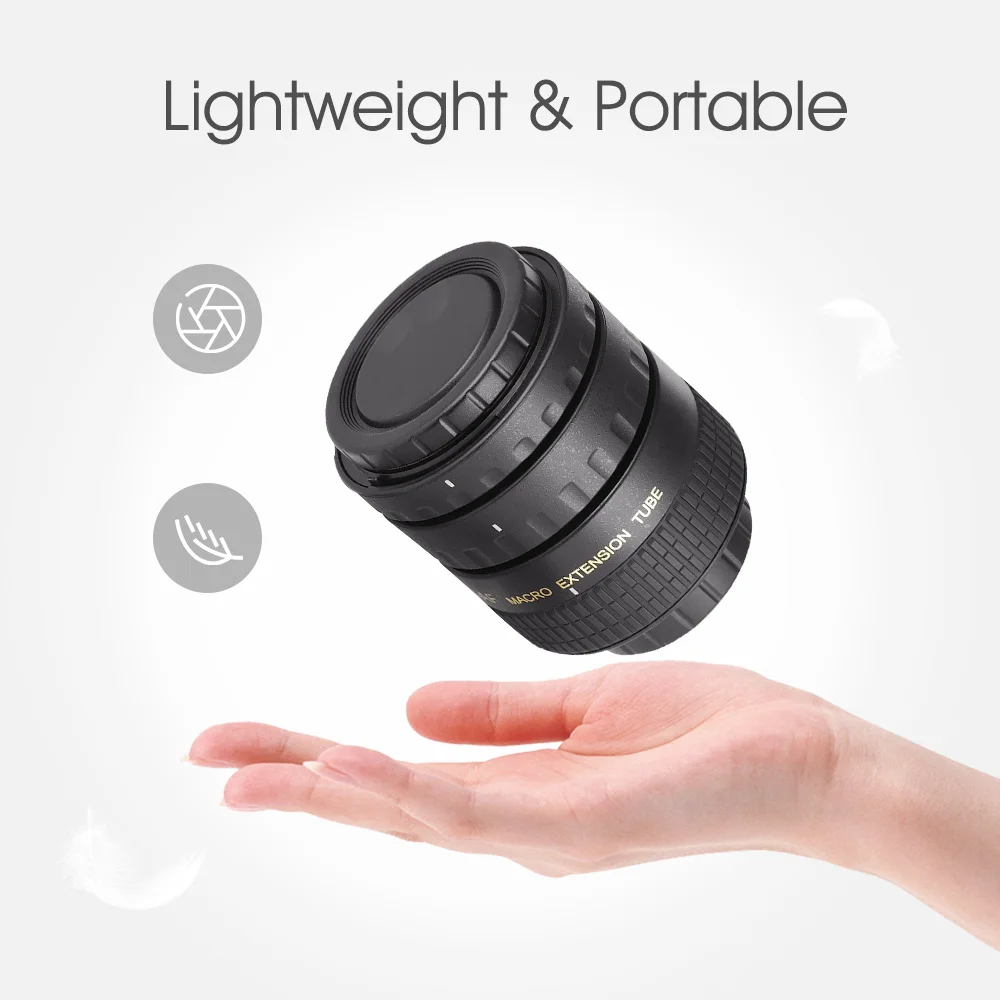 Комплект колец адаптеров для макросъемки с автофокусом и позолоченным