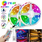 Светодиодная лента 10 м 3528 Smd Rgb 600 светодиодная полоса световая лента + 44 кнопки ИК лента дистанционного управления светящаяся лента для вечерние пульт дистанционного управления