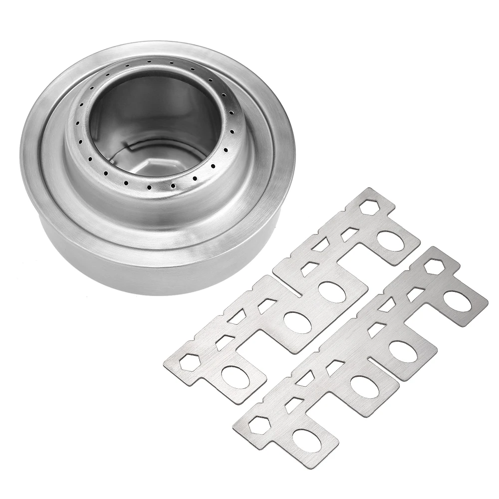 Portable Mini Aluminum Alloy Alcoho Stove with Lid Outdoor Camping Hiking Backpacking Cooking | Спорт и развлечения