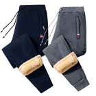 Мужские зимние супертеплые брюки, хлопковая спортивная одежда, уличная одежда, облегающие спортивные брюки, флисовые утепленные брюки, мужские брюки, джоггеры 7XL 8XL