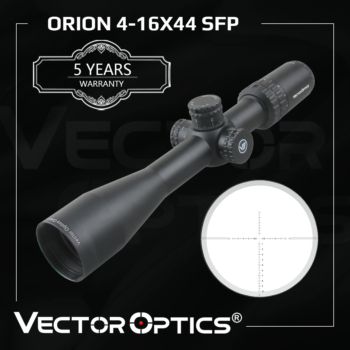 Оптический прицел Vector Orion 4-16x44 SFP 1/10 MIL блокировка башни функция снайперской