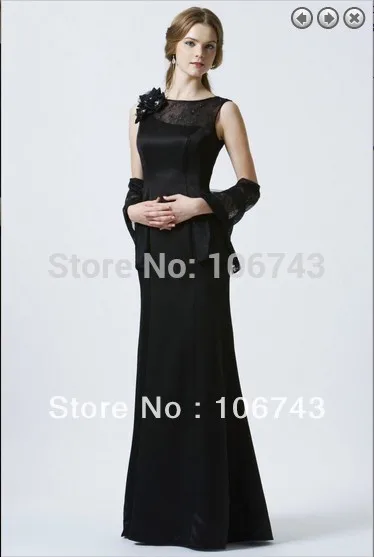 

free shipping Formal gown elegant 2018 new brides maid vestidos formales long black handmade flower custom bridesmaid dresses