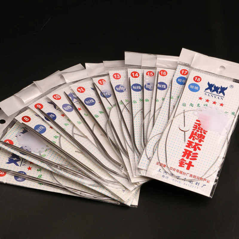 43/60/80 см длинные круговые вязальные спицы из нержавеющей стали рукоделие вязание