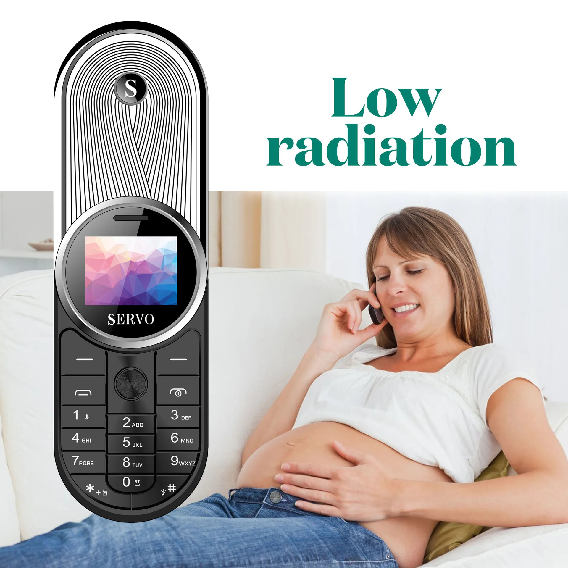 Мини-телефон с сервоприводом AURA вращающийся на 360 градусов две Sim-карты Bluetooth