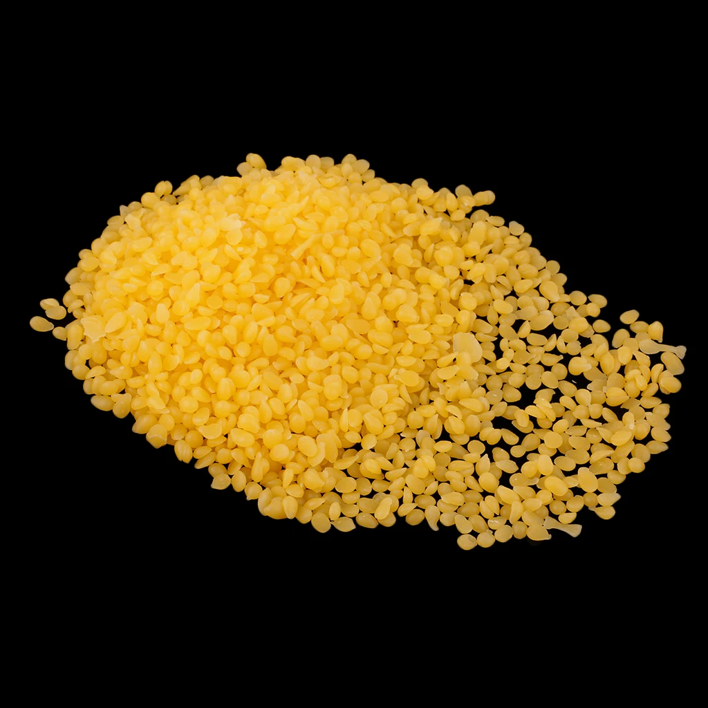 

100g Yellow Beeswax Pellets Beads For Cosmetics Candle Making Pure & Natural