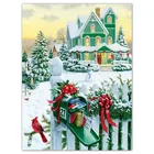 Алмазная 5D картина сделай сам, мозаика с вышивкой пейзажа, зимний полноразмерный квадратный круглый дом, снег, Рождество, украшение для дома, подарок