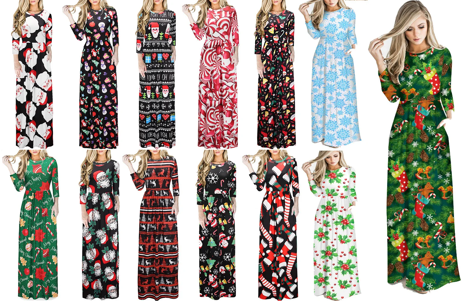 Рождественский костюм на Хэллоуин повседневные модные костюмы с длинными