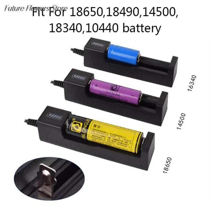 

1 slot Battery USB Smart Charger for Rechargeable Batteries 18650 26650 14500