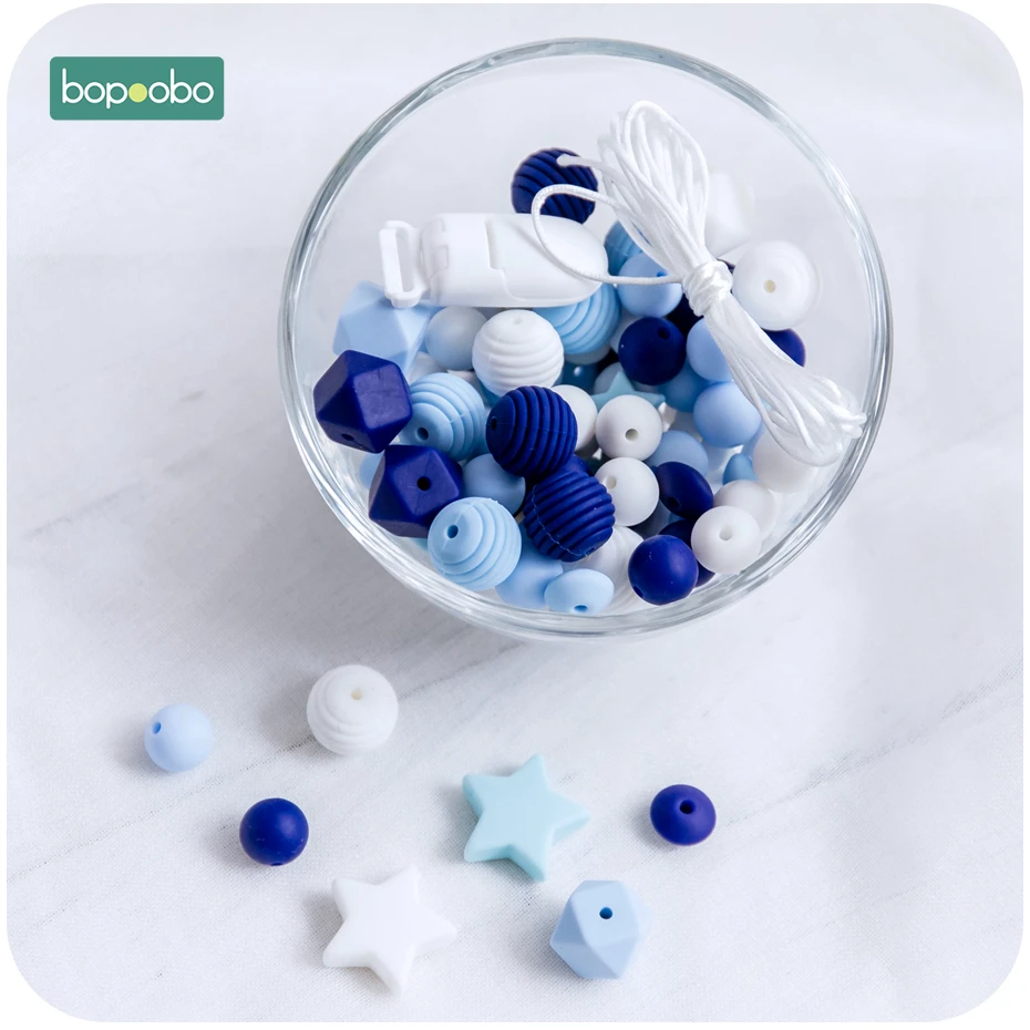 Bopoobo DIY набор силиконовых бусин пищевой бусины в форме животных для лекарственная соска цепочка Кулон Ожерелье ремесла аксессуар детский Прорезыватель
