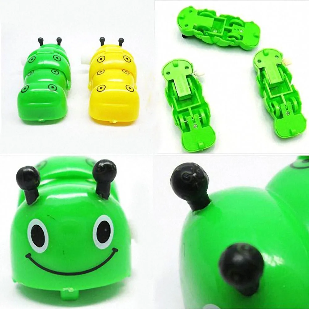 Ретро часы классические детские милые пластиковые Мультяшные гусеницы игрушки