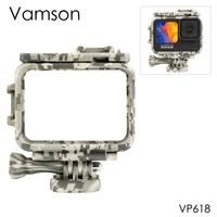 vamson for go pro hero 10 9 accessories camouflage protective cover frame housing case for gopro hero 10 black action camera