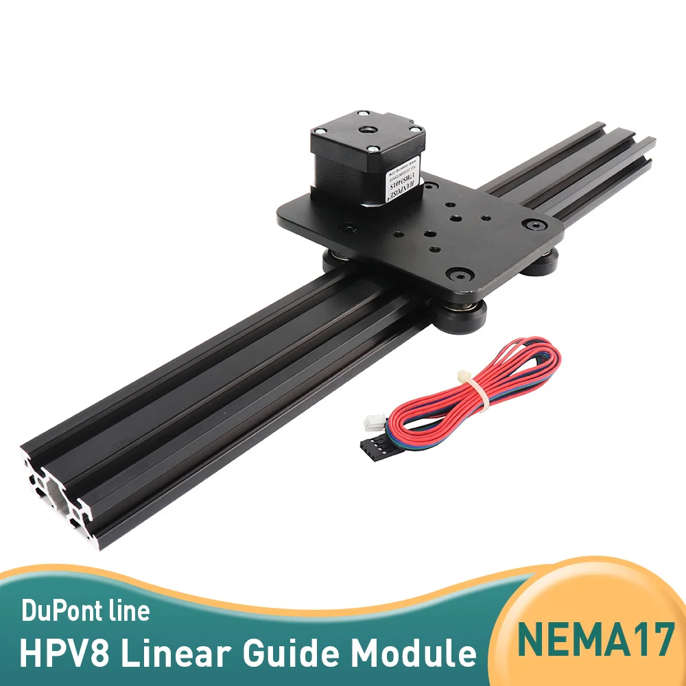 HPV8 Openbuilds Mini Solid V Slot Belt Linear module and Pinion Actuator NEMA17 stepper motor 17HS3401 28N.CM 1.3A 34mm | Обустройство