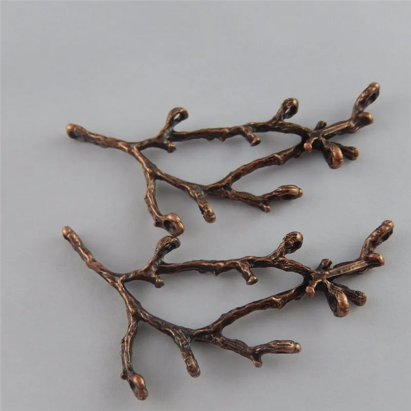 200 шт. античные украшения + медная ветка дерева кулон соединитель отверстия