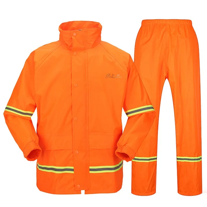 

Hiking Travel Set Adult Waterproof Raincoat Fashion Waterproof Yellow Motorcycle Rain Coat Pvc Capa Lluvia Rain Gear BW50YY