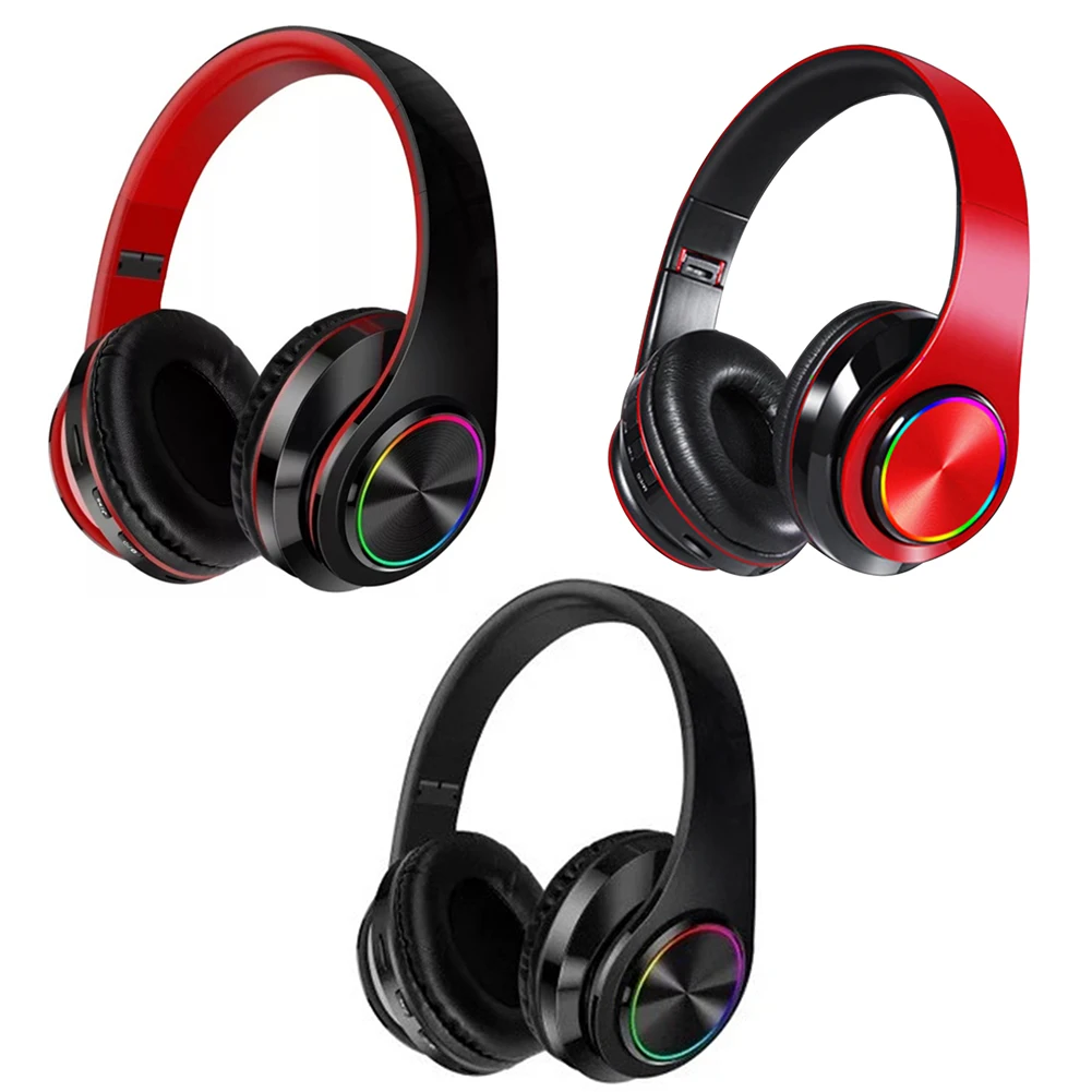 

B39 Проводные Hi-Fi наушники, складные беспроводные Bluetooth-наушники с микрофоном RGB