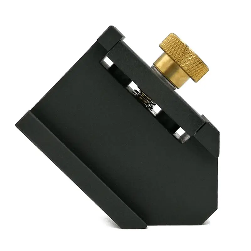 

Aluminum Alloy Angle Scriber Ruler Positioning Block Carpentry Line Gauge Locator for DIY Woodworking Measuring Tools