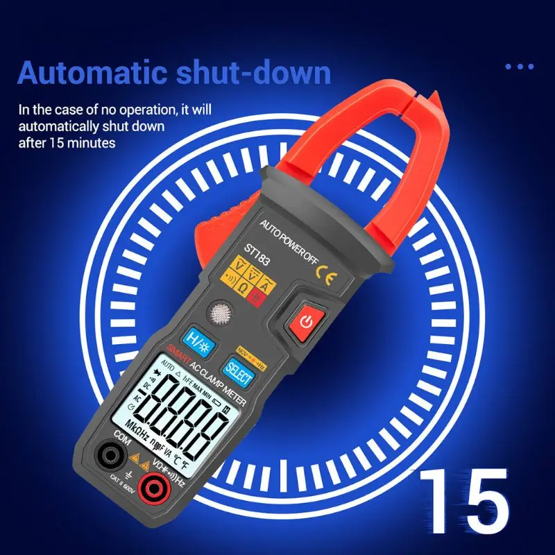 Цифровой токоизмерительный прибор постоянного/переменного тока ST181 6000 отсчетов