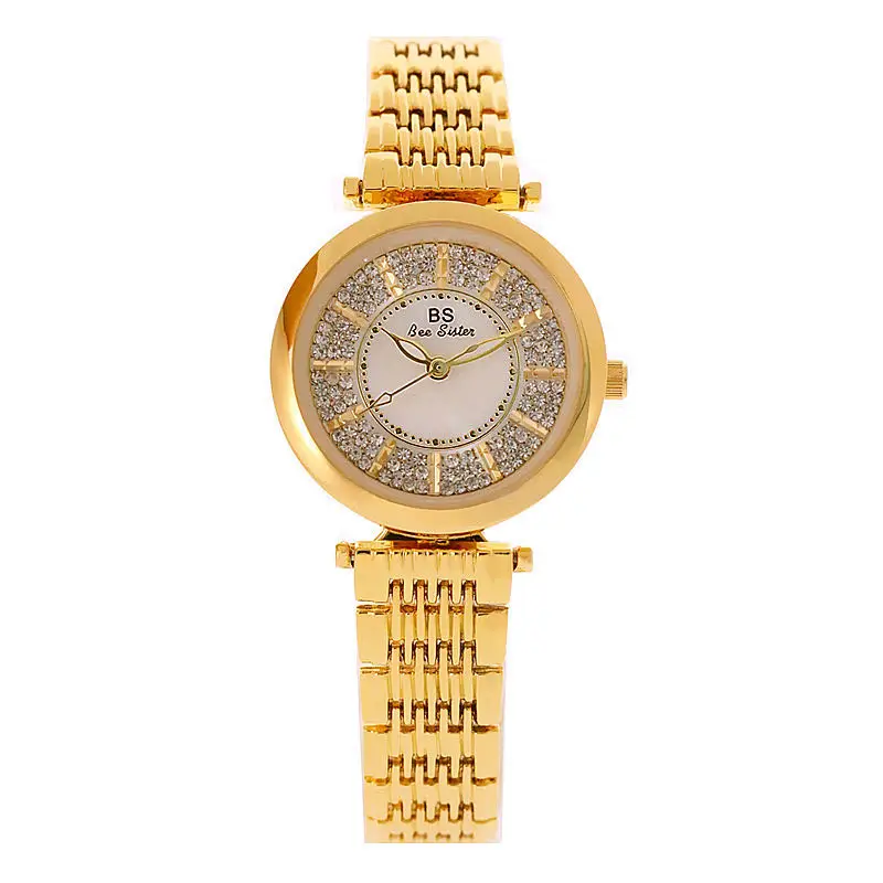 Часы наручные BS водонепроницаемые полностью алмазные на цепочке|Женские часы| |