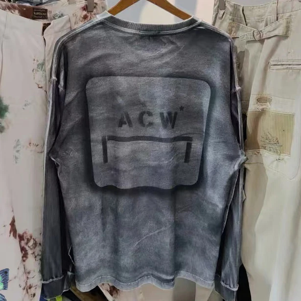 

A-COLD-настенная футболка с длинным рукавом для мужчин женщин мужчин ACW Tie Dye A Cold WALL, футболки, футболки