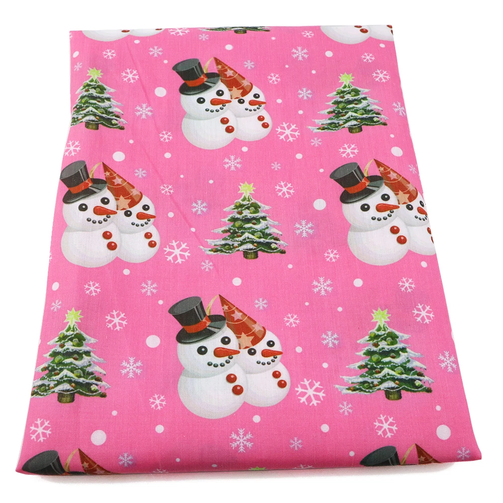 David accessories 50*145 см олень Единорог Снеговик Рождество Пасхальная полиэстер хлопок ткань для ткань дом текстиль Вышивание, c2845