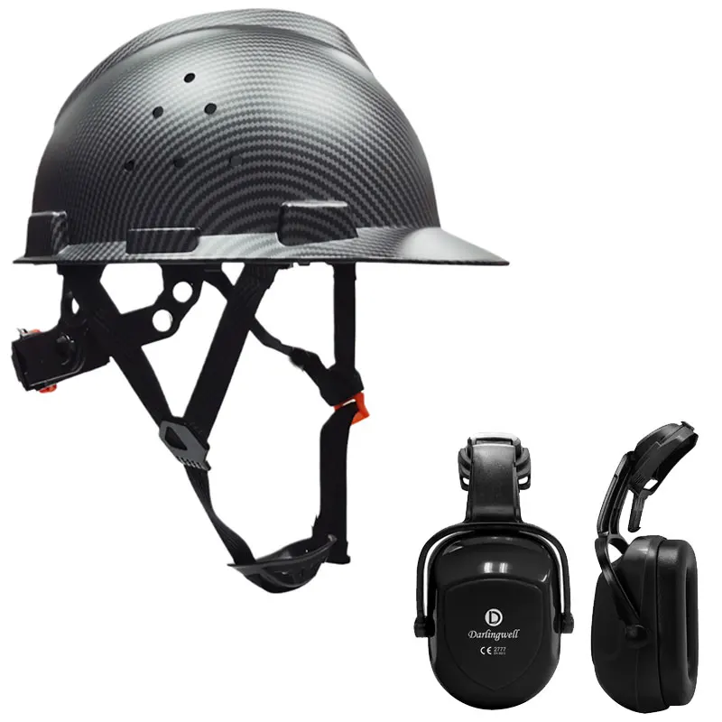 Safety Helmet with Earmuffs Security Protection Hard Hat Construction High Quality Work Cap for Riding Industrial | Безопасность и