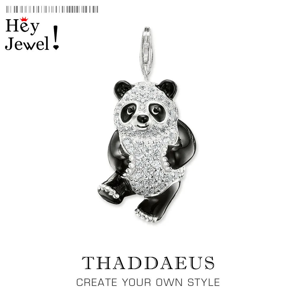 

Pendant Panda CZ Pave,2019 Brand New Fashion Cute Jewelry Europe Bijoux Accessories 925 Sterling Silver Gift For Woman