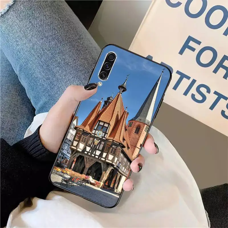 

Russian city building pattern Phone Case For Samsung galaxy A S note 10 7 8 9 20 30 31 40 50 51 70 71 21 s ultra plus