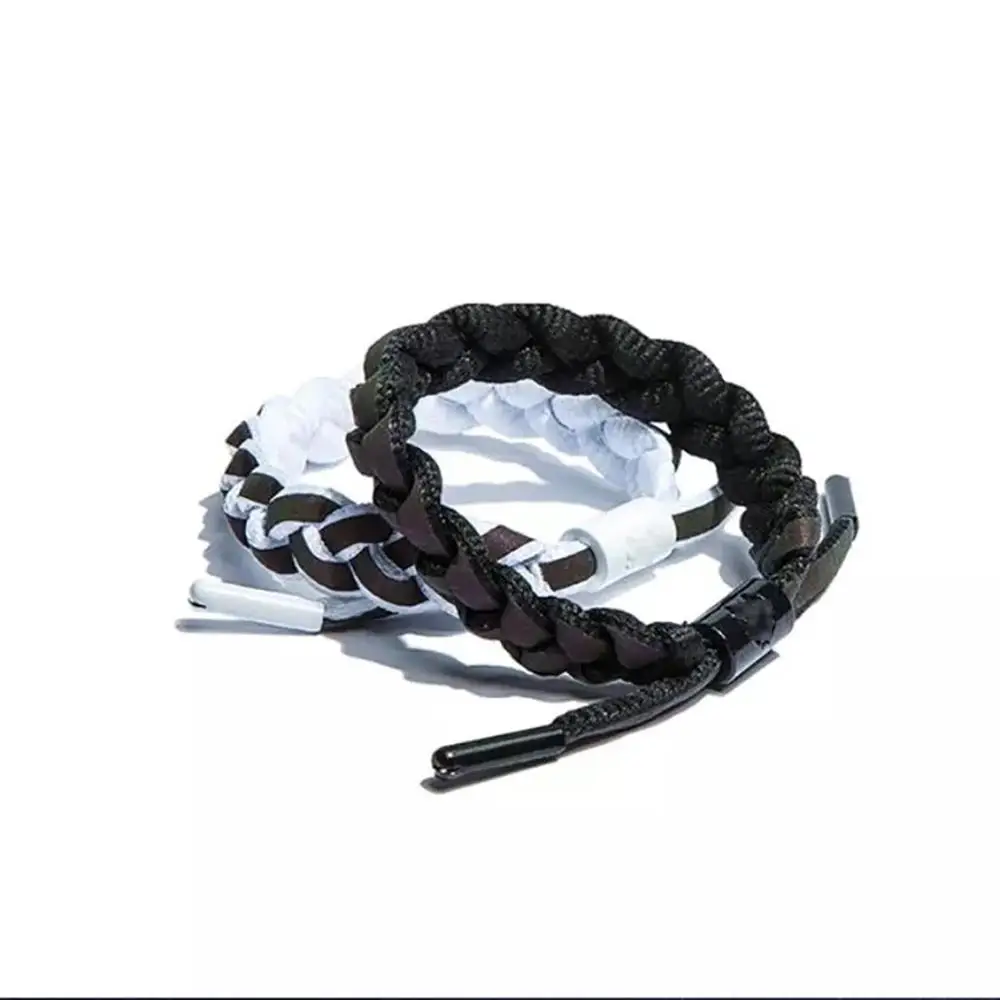 Светоотражающий браслет со шнурками ручная вязка Браслет любви модный