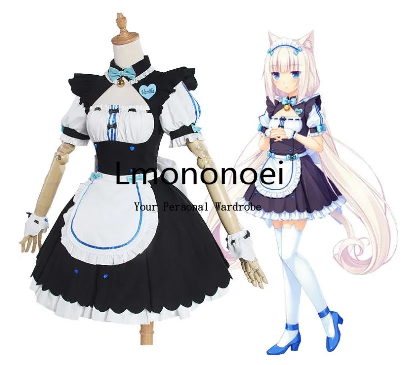 Lmononoei Nekopara Ванильная Горничная Косплей Костюм |