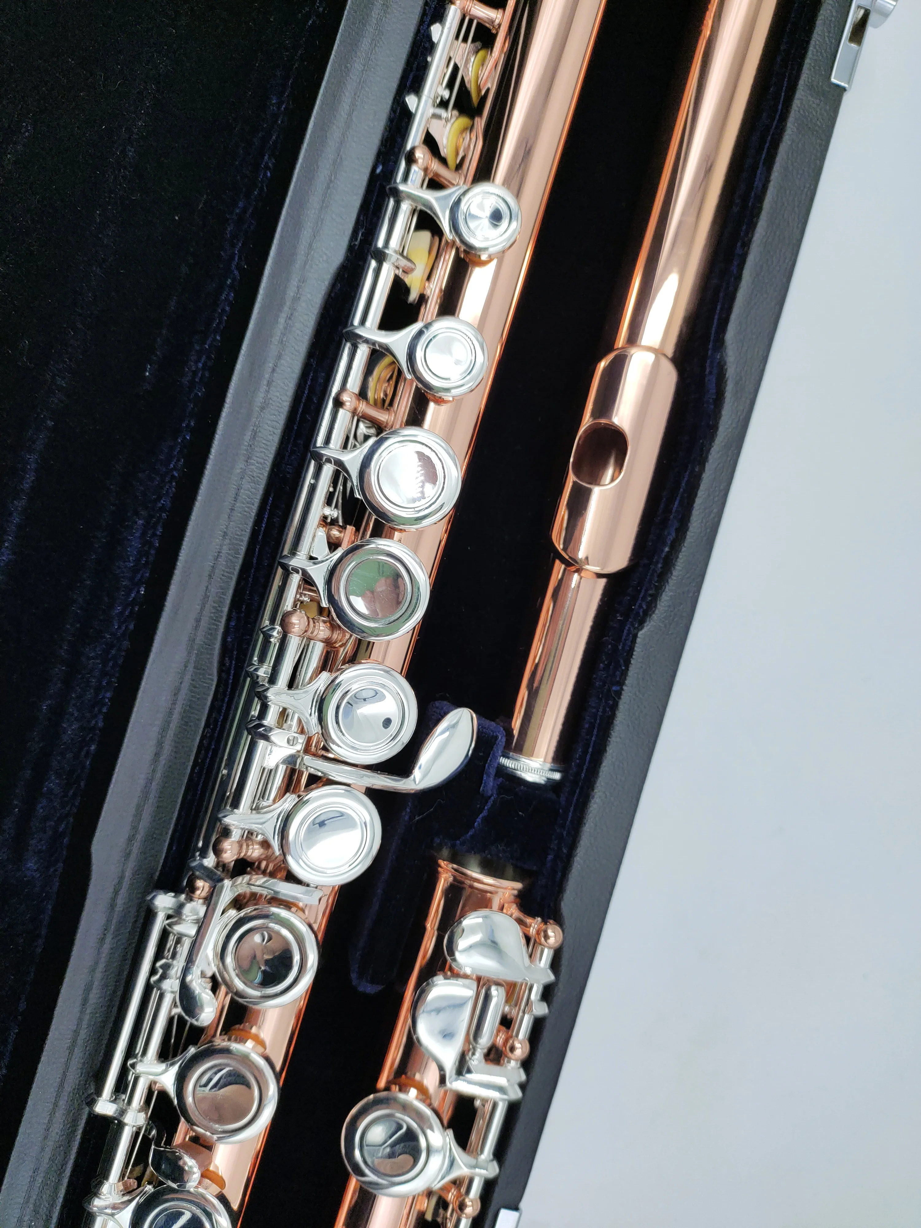 Горячее тиснение золотом лак мураматсу флейта отверстия Разделение E 16 ключей