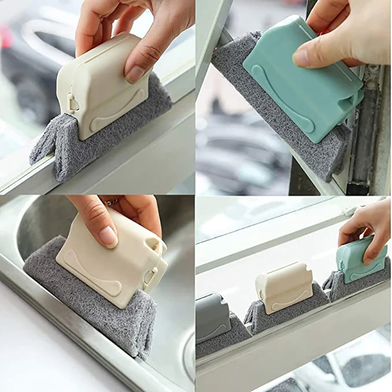 

3 Pcs Window Groove Cleaning Brush Set Magic Window Door Track Cleaning Brush Hand-Held Gap Clean Tools