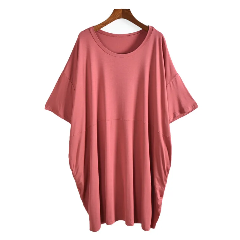 

Nightdress 2020 Summer Thin Short Sleeved Nightgown Modell Cotton Loose Size Mother'S Summer Dress Casual Sleepwear Nighties