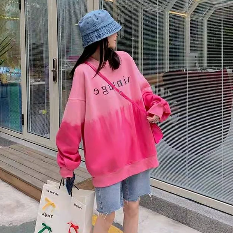 Новые женские свитшоты универсальные Модные Винтажные в стиле Хай стрит с