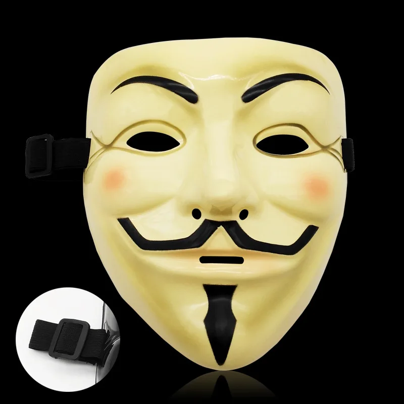 

V-Shaped Mask V For Vendetta Mask Hacker Mask Halloween Gifts For Children And Adults