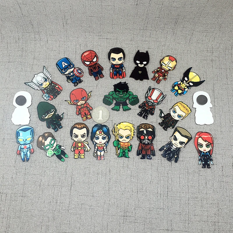 Герой Мститель Бесконечность война мультфильм фигурка магнит на холодильник