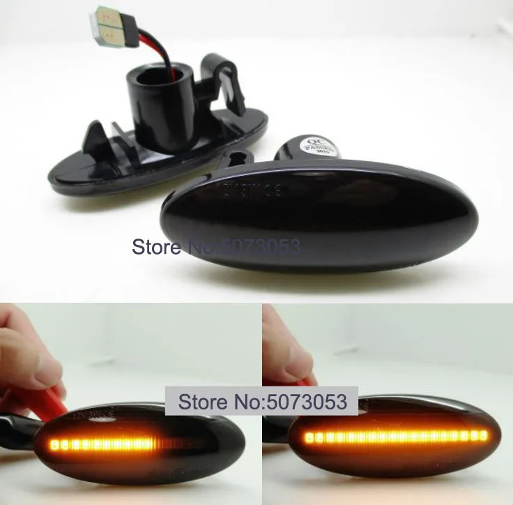 Dynamic black shell 2 шт. светодиодный габаритный указатель поворота для Nissan Qashqai Dualis Juke Micra March Micra cube EVALIA Note X-Trail LEAF NP300 - Испускаемый цвет: Dynamic black shell