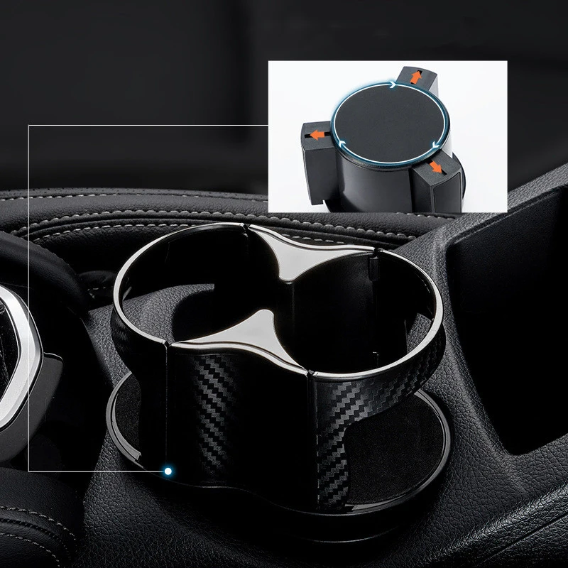 

2 In 1 Vehicle-mounted Slip-proof Cup Holder 360 Degree Rotating Water Car Cup Holder Multifunctional Dual Houder Auto Accessory