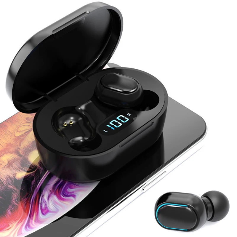 Беспроводные стереонаушники с микрофоном спортивные водонепроницаемые