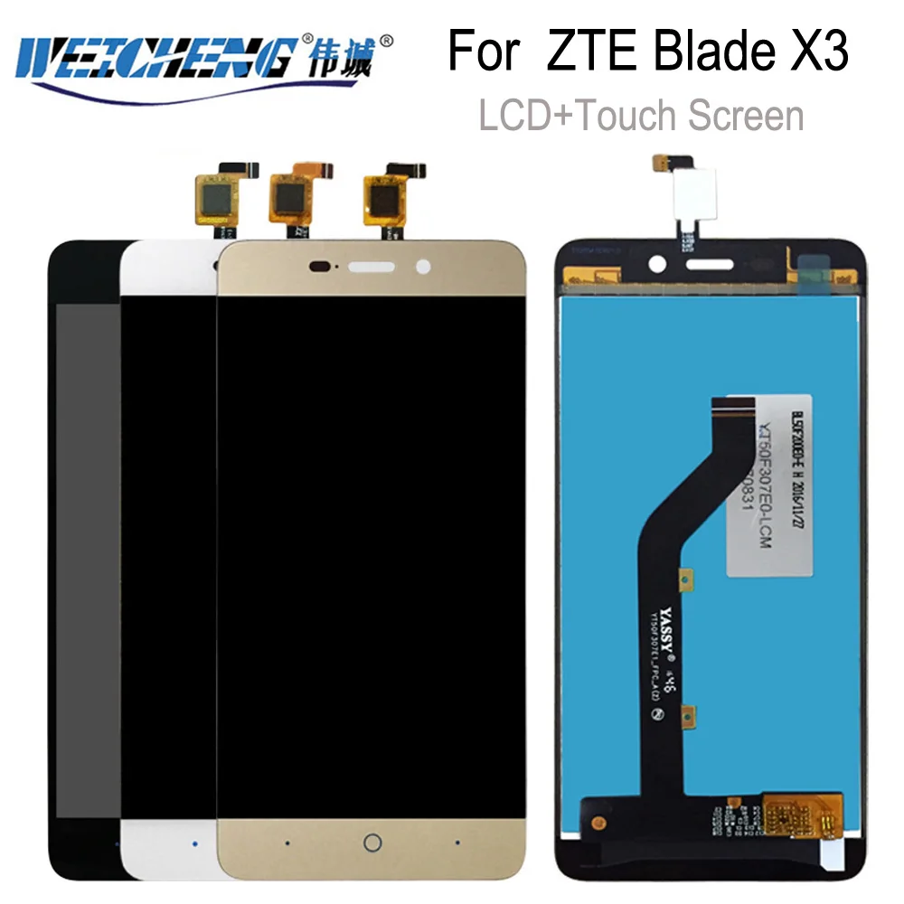 ЖК дисплей и тачскрин для ZTE BLADE X3 A452 t620 сменный дигитайзер в сборе x3 телефон с