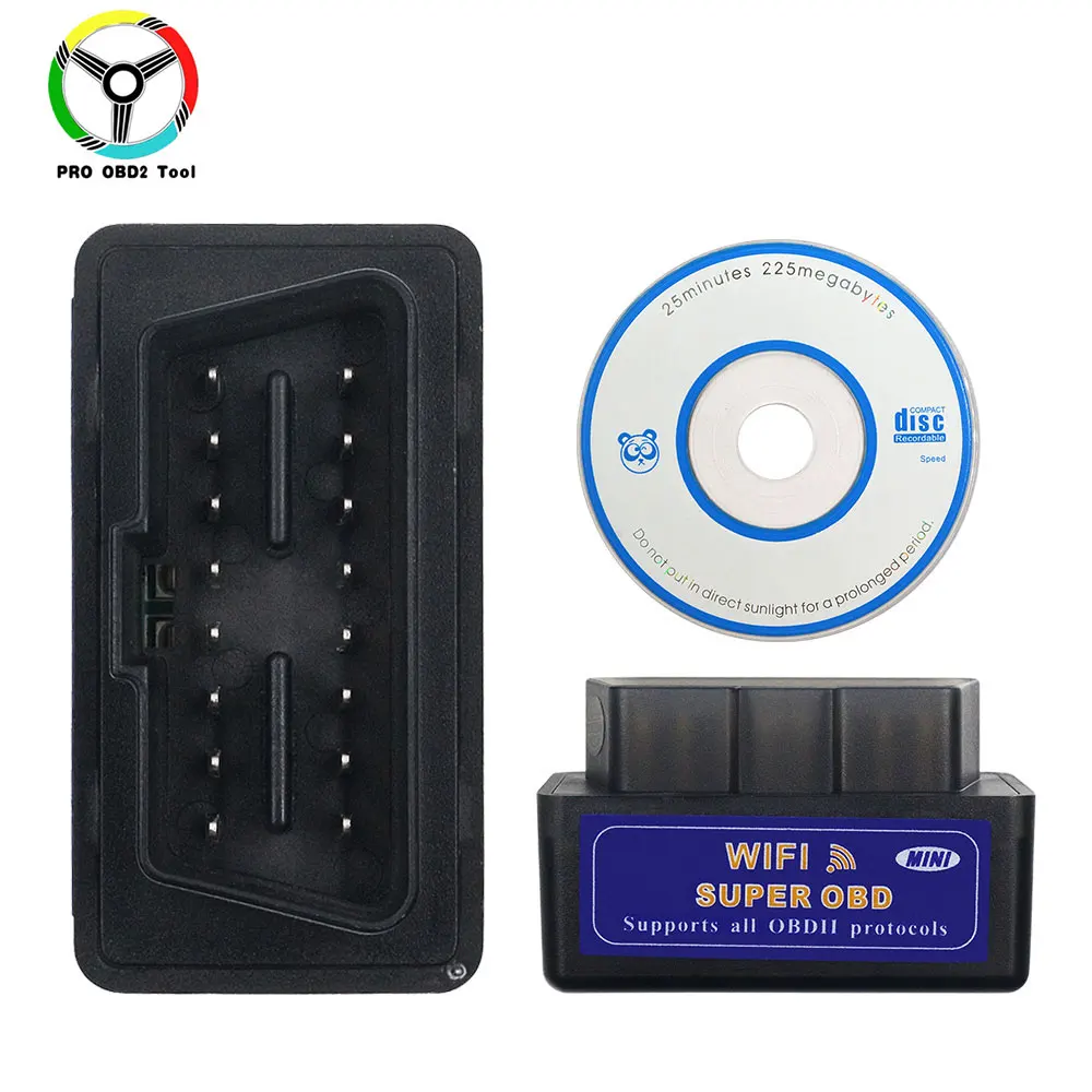 ELM327 V1.5 WiFi OBD2 PIC18F25K80 чип ELM 327 OBDII для Android/IOS/Windows/ПК OBD диагностические