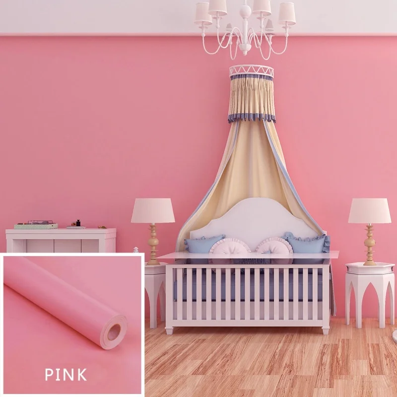 

1 PC PVC Wall Stickers 45*100 cm Solid Color Wall Paper Home Living Room Bedroom Decoration Hotel Wall Art Mural Decals
