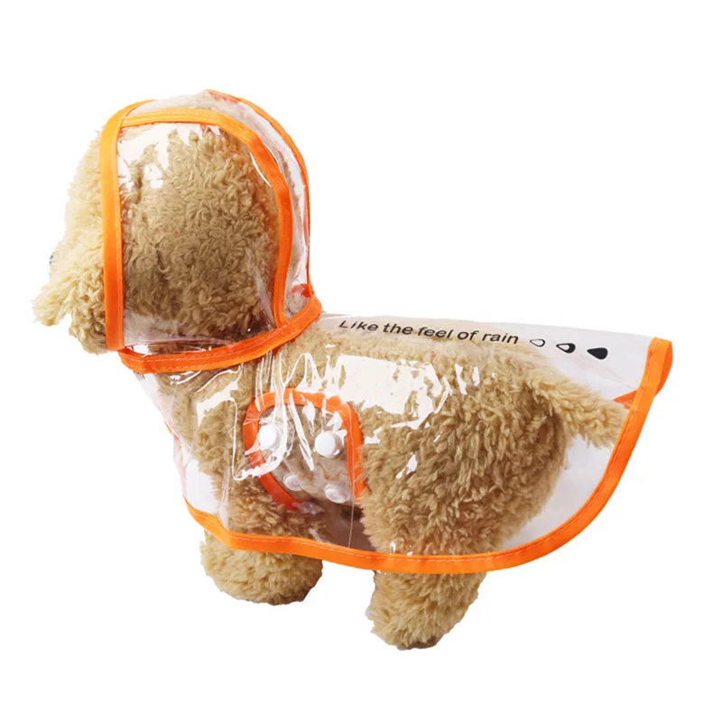 5 Colors Solid Pet Dog Rain Coat for Small Dogs Impermeable perro Puppy Cat Poncho Raincoat Poodle Clothes chubasquero | Дом и сад
