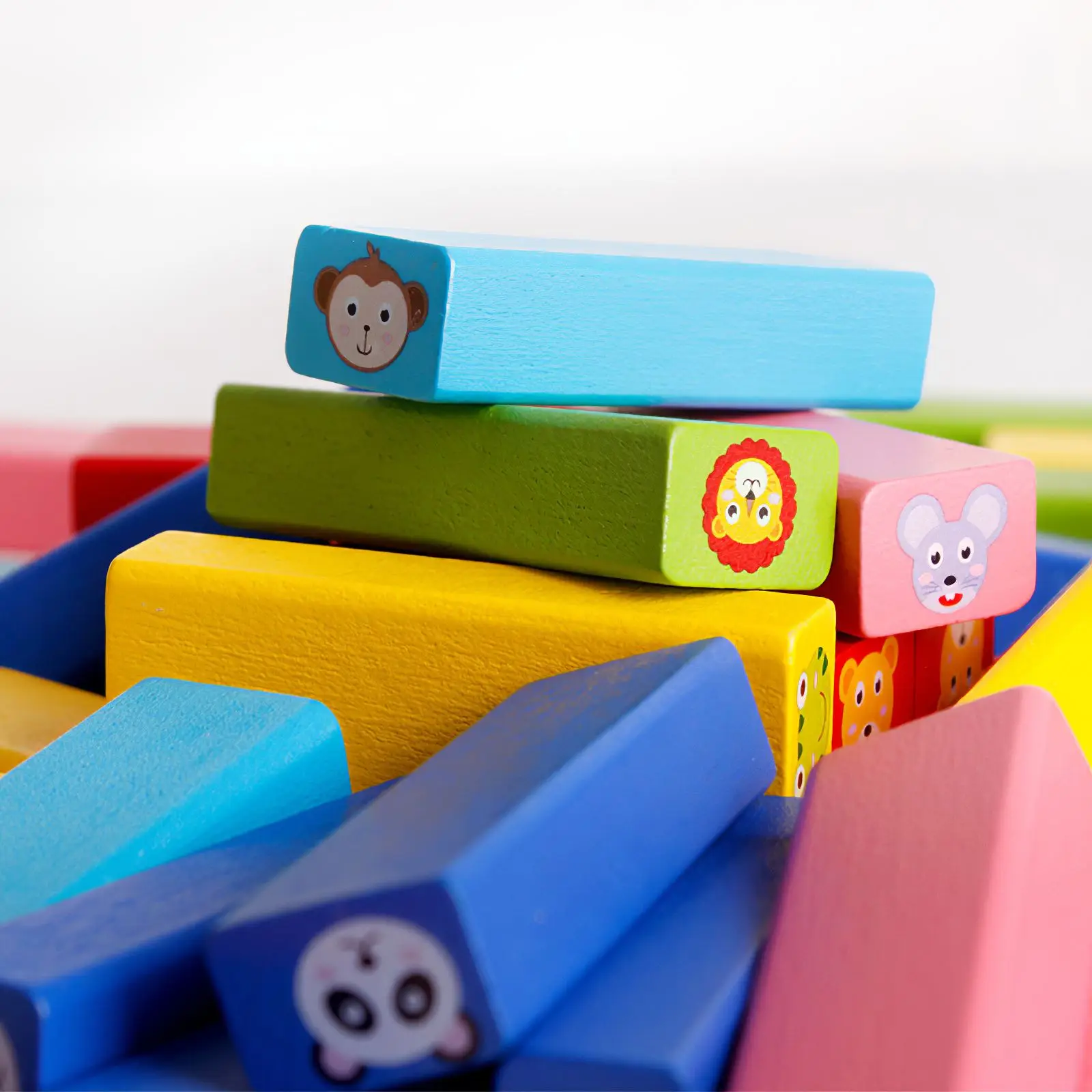 

Wooden Tumble Tower Building Block Plaything Toy Set Montessori Building Blocks Wood Building Game Early Educational Toys