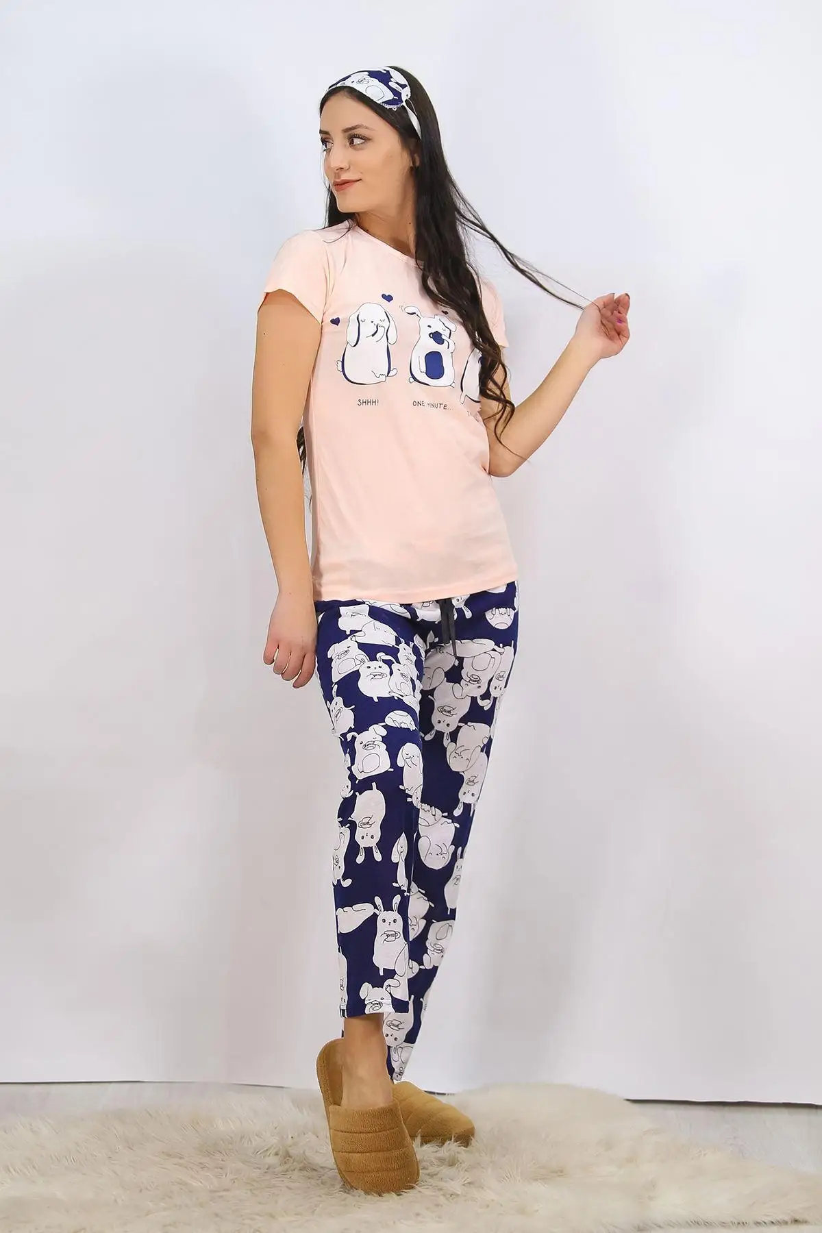 

Printed Pajamas set Salmon