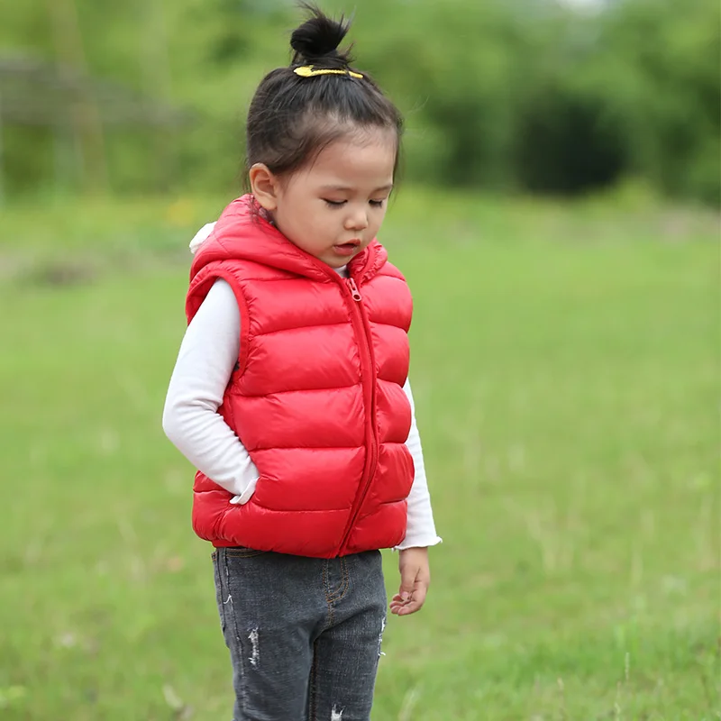 2019 теплые детские жилеты на осень-зиму жилет для маленьких мальчиков и девочек 0-4