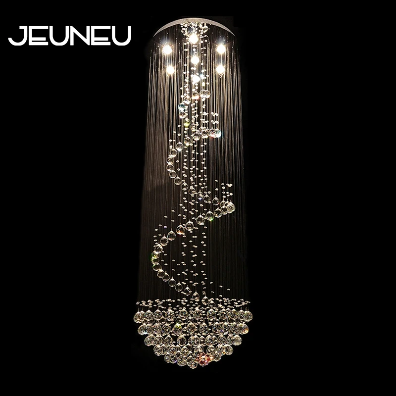 

Loft Modern Chandelier Crystal Lamp with GU10 7 Lights Chandelier Lighting for Bedroom Living Room Hotel Shop Office Restaurant