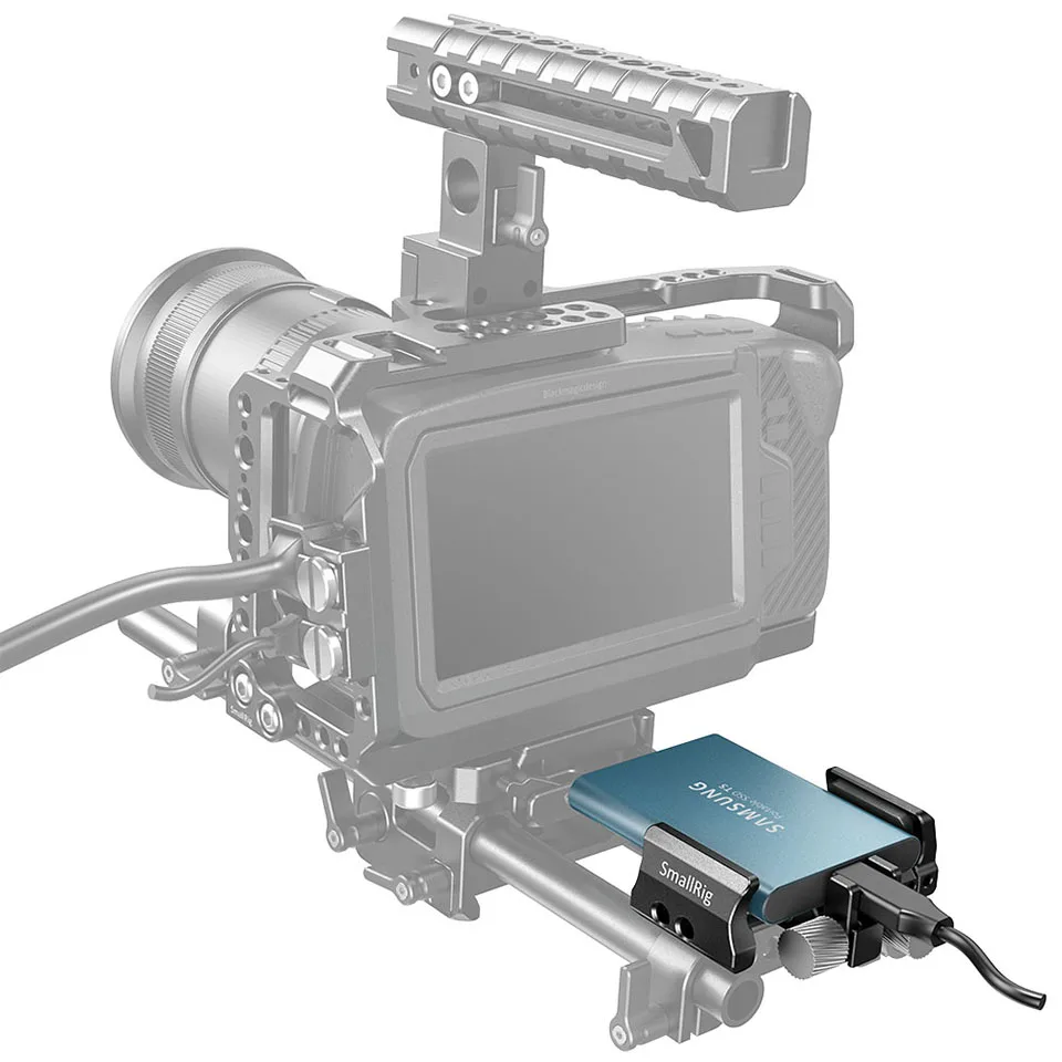 SmallRig DSLR штатив для камеры Универсальный держатель крепление для внешнего SSD для samsung T5 SSD для Angelbird SSD2go PKT Регулируемый 2343