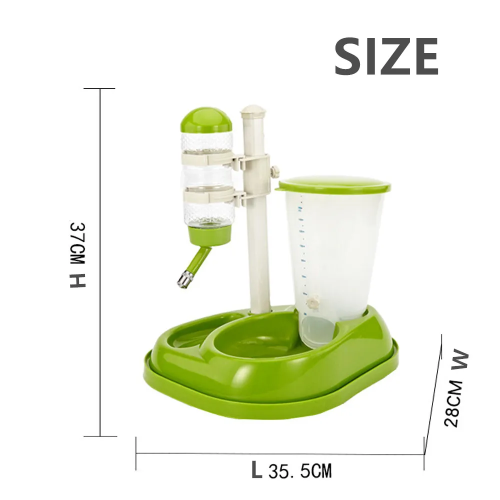 QQQPET кормушка миска бутылка пластиковый Автоматический подъемный фонтан поилка