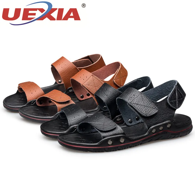 Outdoor Fashion Men Sandals Summer Shoes Casual Breathable Beach New Style High Quality Hook &amp Loop Design | Обувь